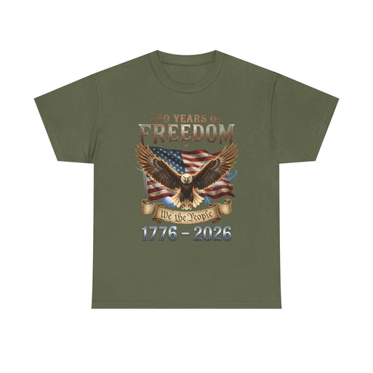 250 Years of Freedom 1776-2026 Eagle Tee, Patriotic Veteran Shirt, Limited 250th Anniversary